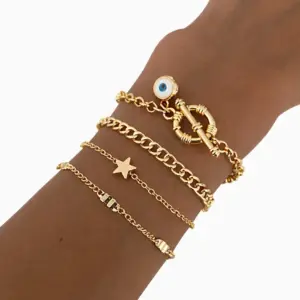 Set Brățări Starlife Four Piece Layered Adjustable Elegant Fashion Jewelry Gift for Her